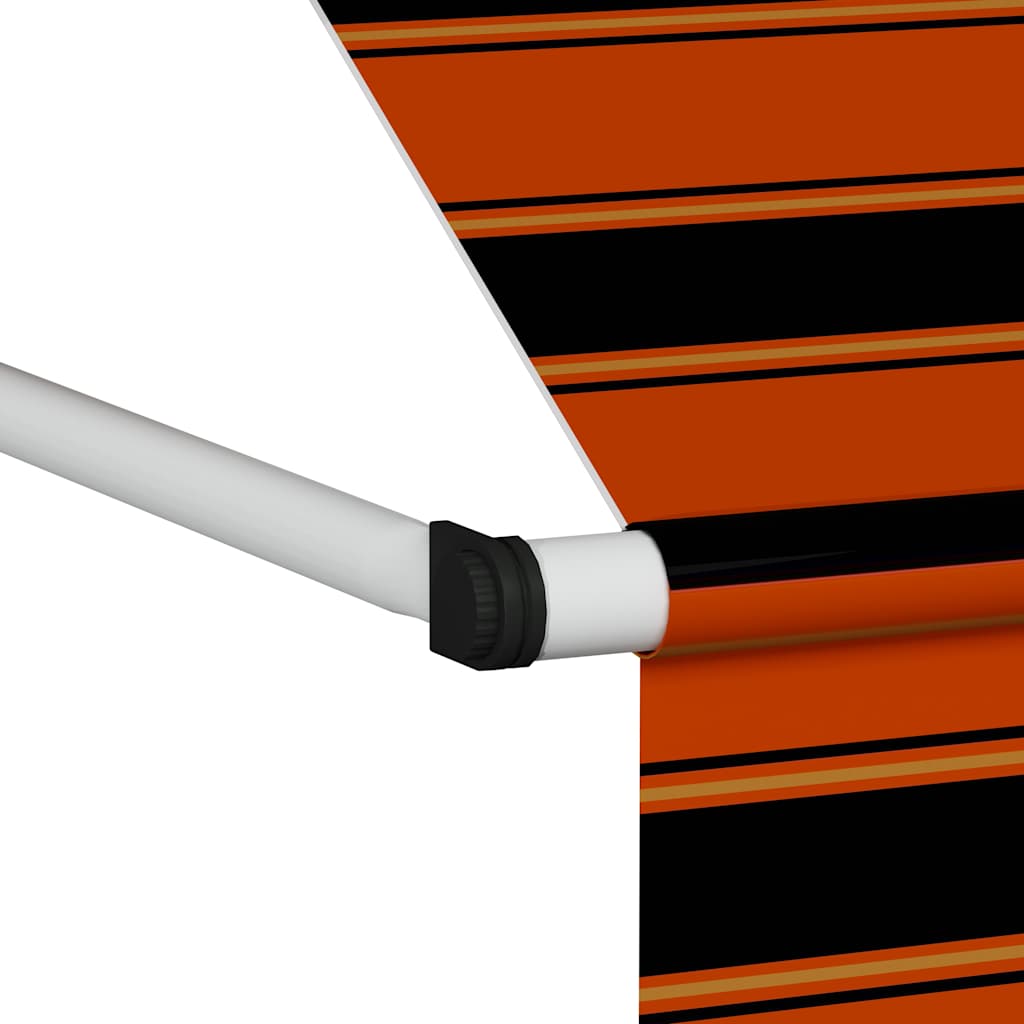 Toldo Manual Retráctil Naranja Y Marrón 100 Cm_4
