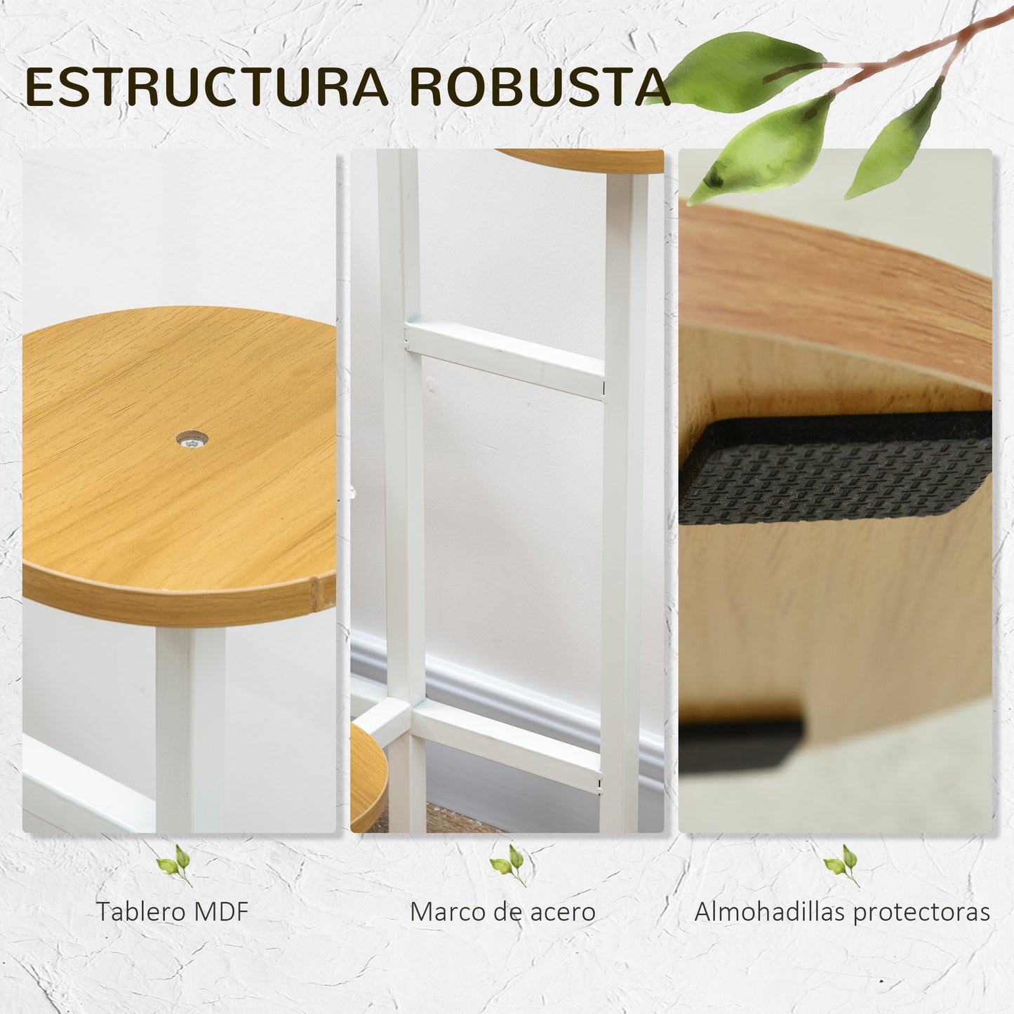 Outsunny Soporte Para Plantas De 4 Niveles Con Marco De Acero 40x40x95,5 Cm_4