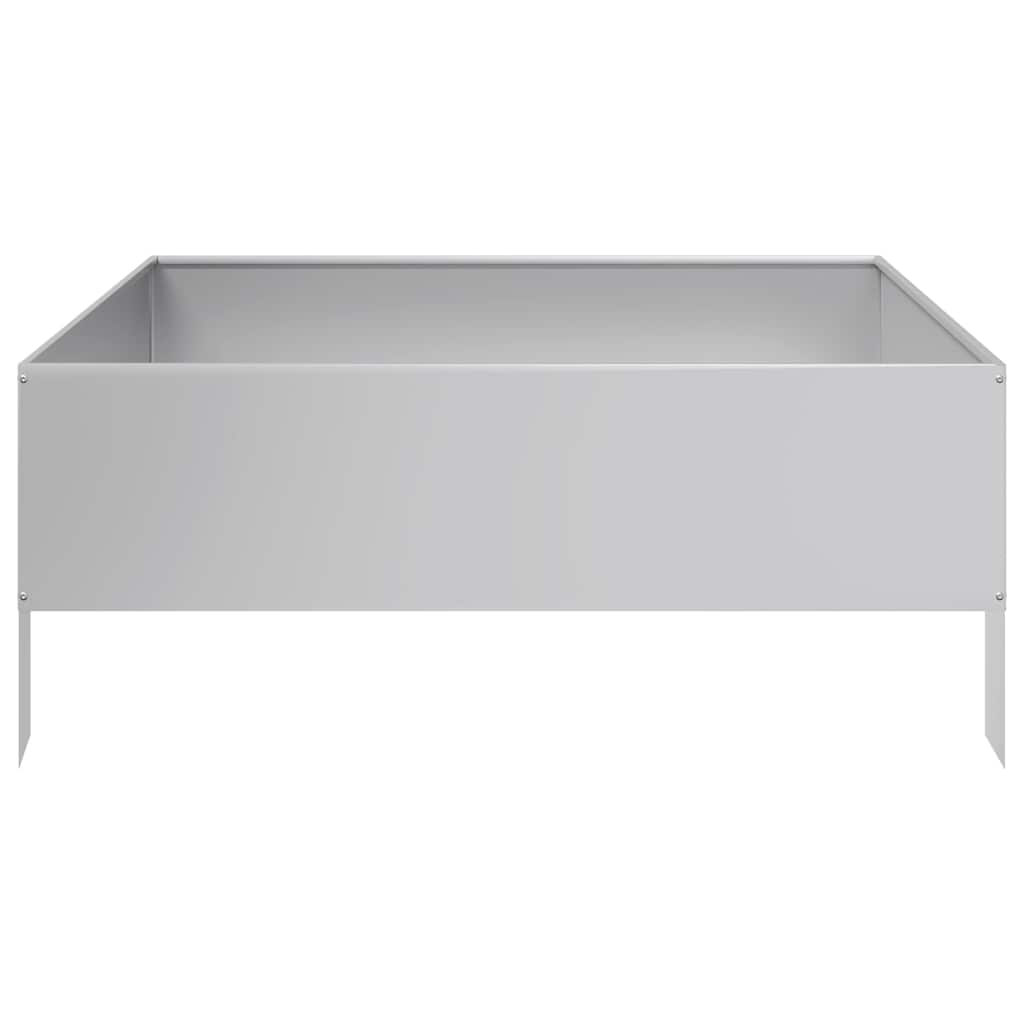 Jardinera De Acero Galvanizado 100x100x25 Cm_4