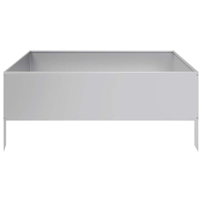 Jardinera De Acero Galvanizado 100x100x25 Cm_4