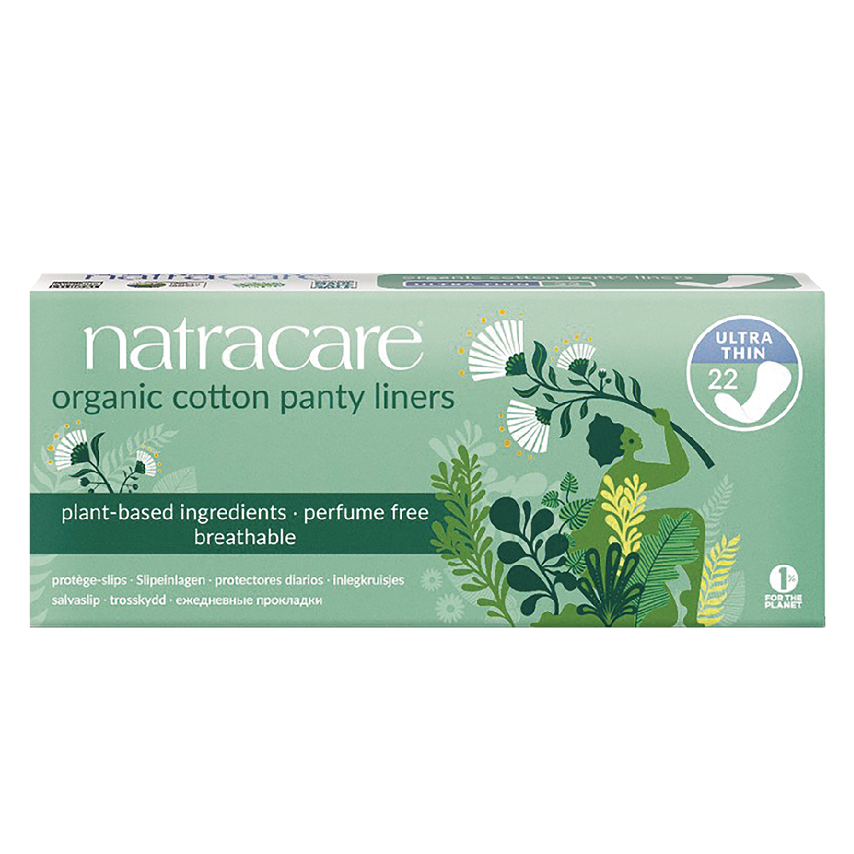 Salvaslip ultra fino algodón eco 100% Natracare 22 Uds