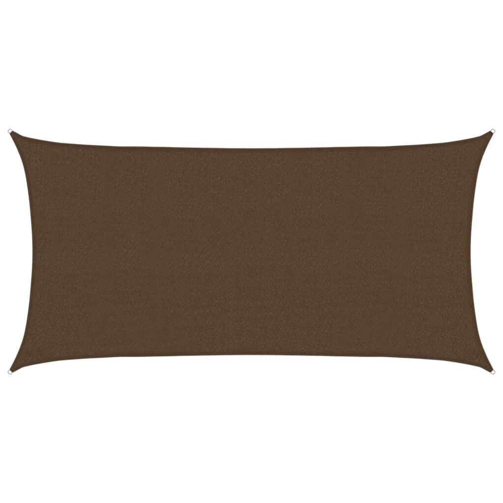 Vidaxl Toldo De Vela Hdpe Marrón 160 G/m² 2x4 M_0