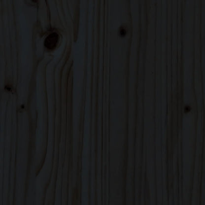 Aparador Alto De Madera Maciza De Pino Negro 37x34x110 Cm / Vetonek_3