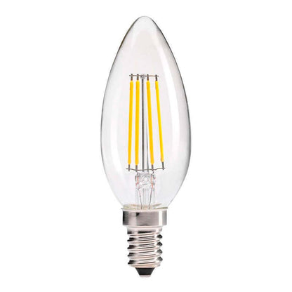 Bombilla Vela Filamento Led E14 Cob 4w, Blanco Frío_2