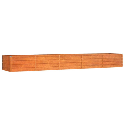 Arriate Oxidado De Acero Corten 400x80x45 Cm_0