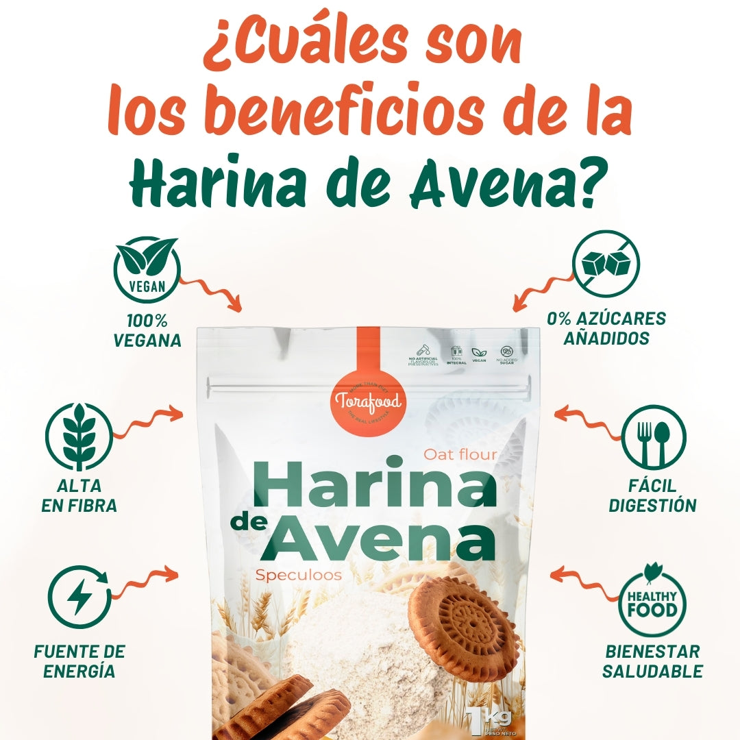 Harina De Avena Sabor Speculoos 1kg Torafood_2