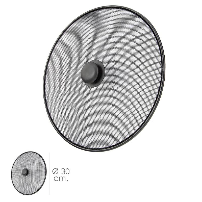 Tapa Anti Salpicaduras Sarten Acero Ø 30 Cm. Negro._0