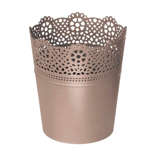Maceta Lace , Dimensiones (mm) 135x135x155, Color Mocca_0