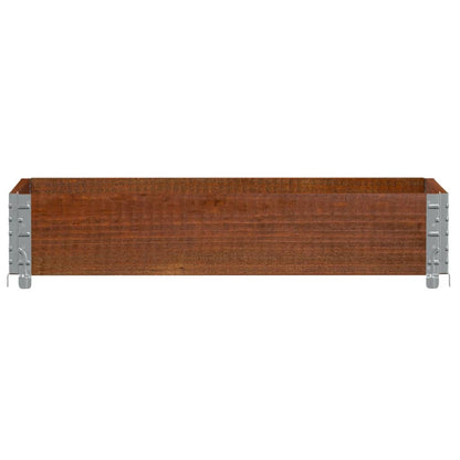 Jardinera De Madera Maciza De Pino Marrón 100x50 Cm_2