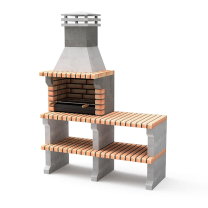 Barbacoa Liz XL con bancada Movelar Con brasero