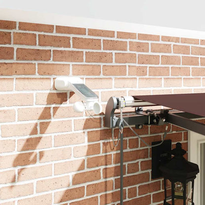 Toldo Retráctil Automático Con Luces Led Marrón 400x300 Cm_3
