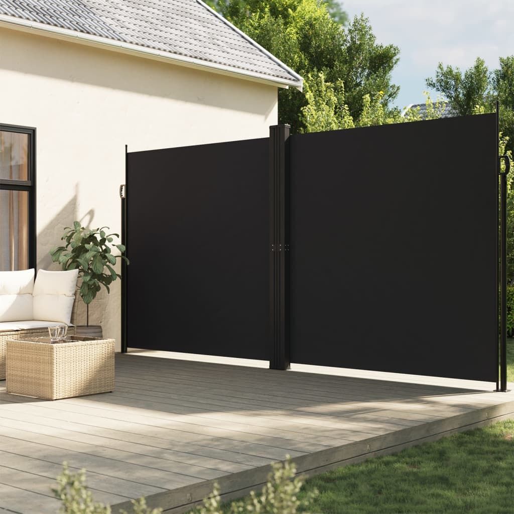 Vidaxl Toldo Lateral Retráctil Negro 220x600 Cm_1