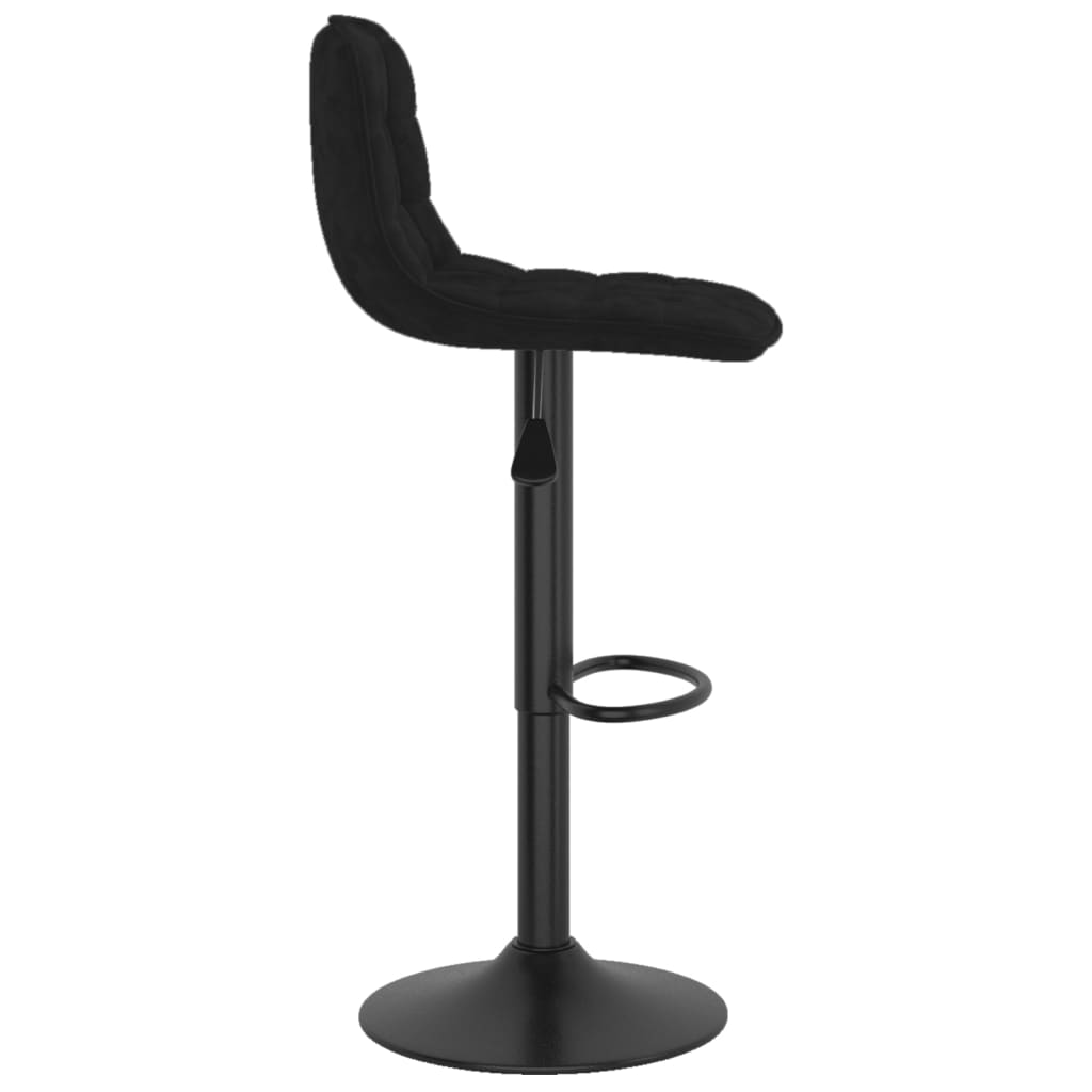 Taburete De Cocina De Terciopelo Negro_2