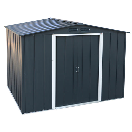 Caseta Jardín Eco Altea 8×6 Metal Gris Antracita_0