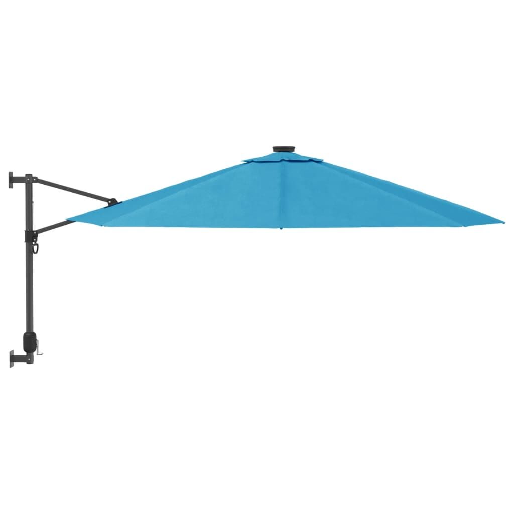 Vidaxl Sombrilla De Pared Con Led Verde Azul Mar 290 Cm_3