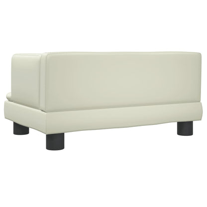 Cama Para Perros De Cuero Sintético Crema 60x40x30 Cm / Vetonek_2