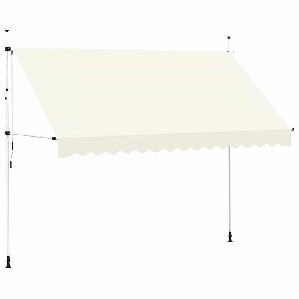 Toldo Retráctil De Operación Manual 350 Cm Crema_0