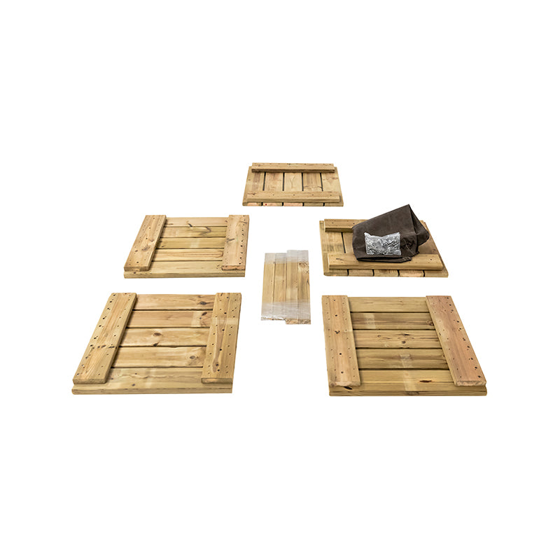 Jardinera De Madera Para Exterior 40x40x40 Cm Atrium Hortalia_4