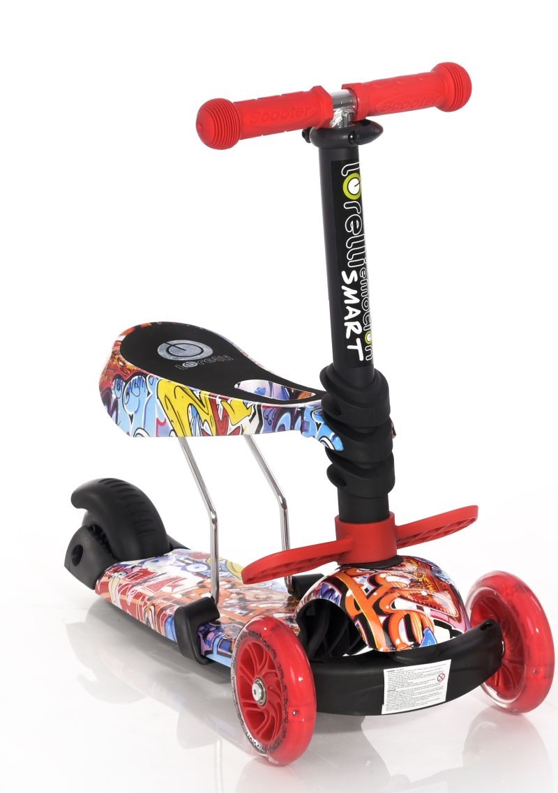 Patinete Infantil Con Asiento Smart Graffiti_0