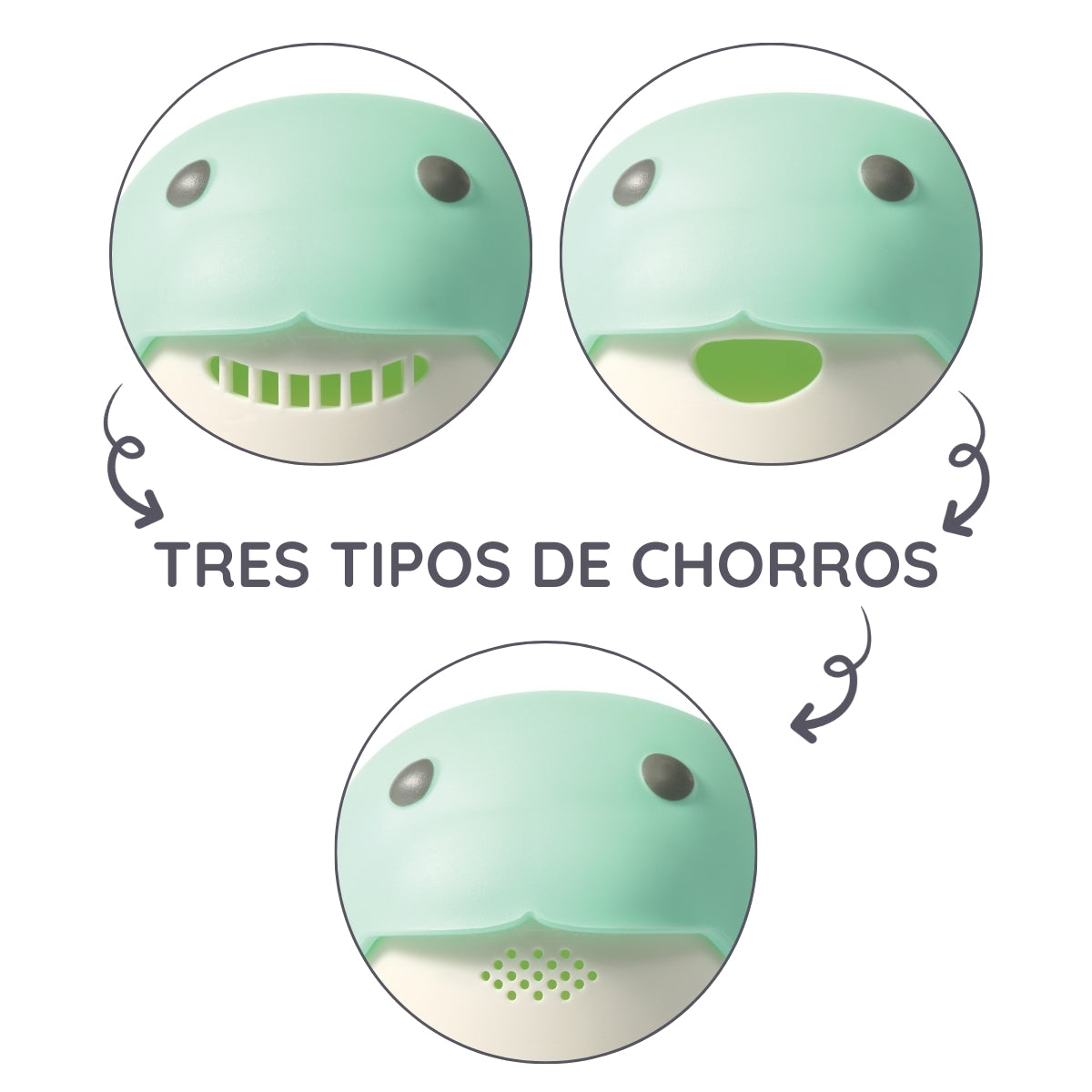 Jarra Del Baño Para Bebés Ballena Mint