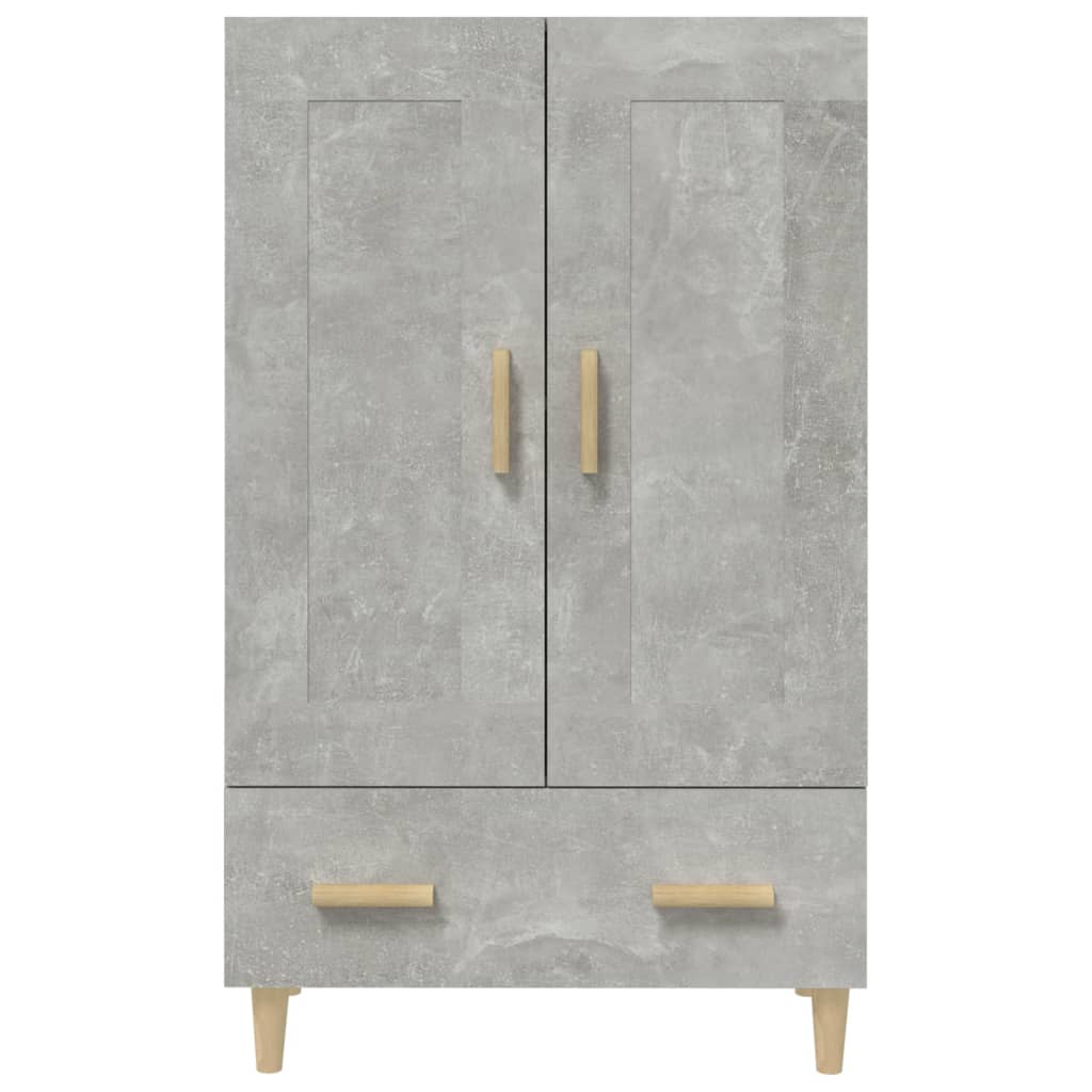 Aparador De Madera Contrachapada Gris Hormigón 70x31x115 Cm / Vetonek_5