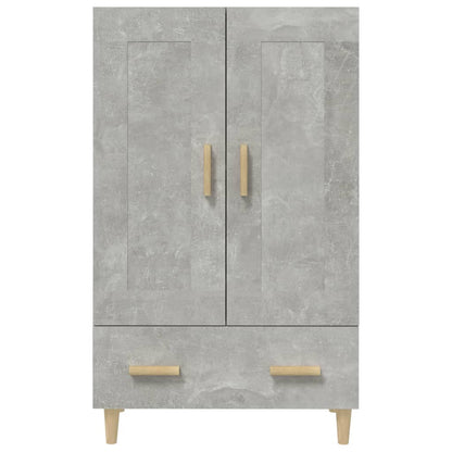 Aparador De Madera Contrachapada Gris Hormigón 70x31x115 Cm / Vetonek_5