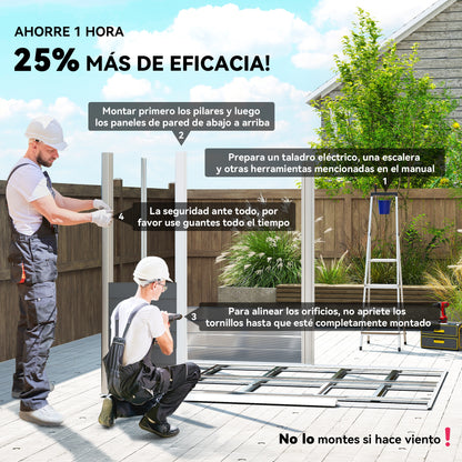 Outsunny Caseta De Jardín Exterior 4_3