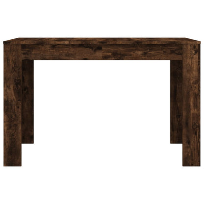 Mesa De Comedor Madera De Ingeniería Roble Ahumado 120x60x76 Cm_2