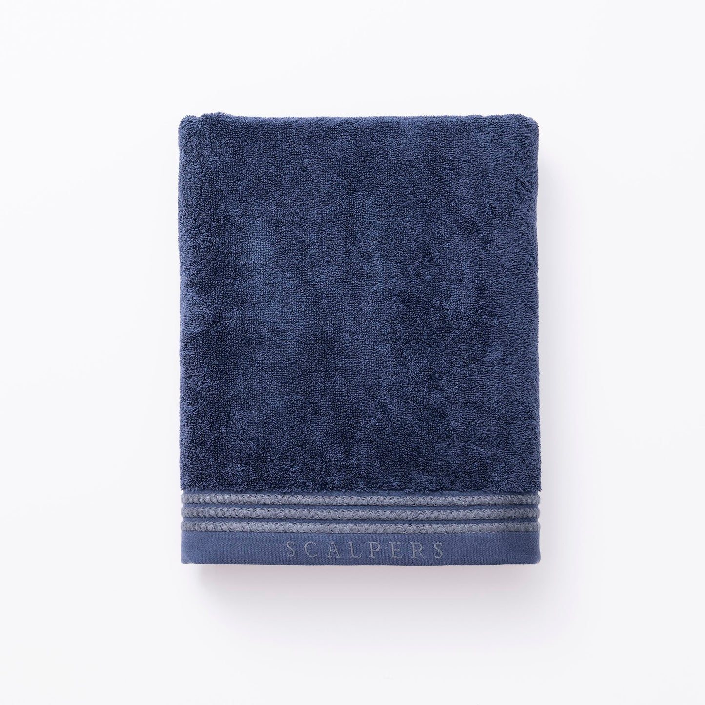 Toalla De Baño 90x150cm 100% Algodón 550gsm Navy Con Rayas Scalpers Home_0