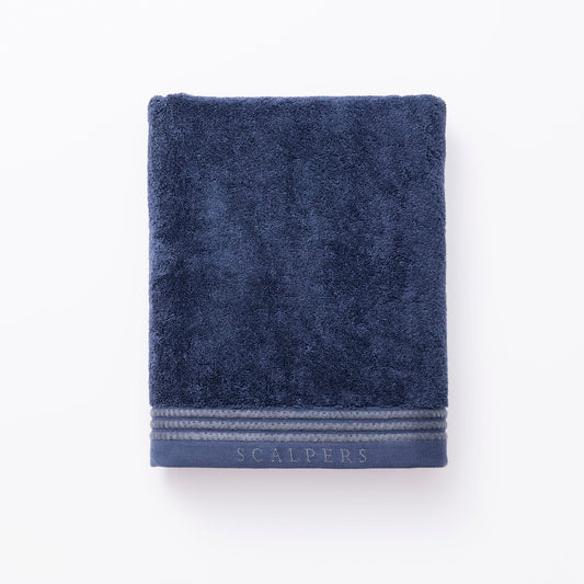 Toalla De Baño 90x150cm 100% Algodón 550gsm Navy Con Rayas Scalpers Home_0