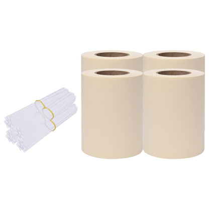 Paneles De Privacidad 4 Uds Pvc Crema 35x0,19 M / Vetonek_2