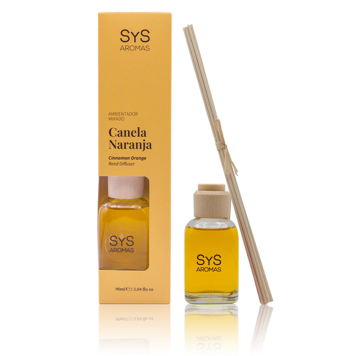 Ambientador Mikadode Canela-Naranja Origins SYS Aromas 90 ml | Aroma Cítrico y Especiado | Revitalizante_0