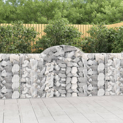 Cestas Gaviones 20 Uds Forma De Arco Hierro 200x30x100/120 Cm_1