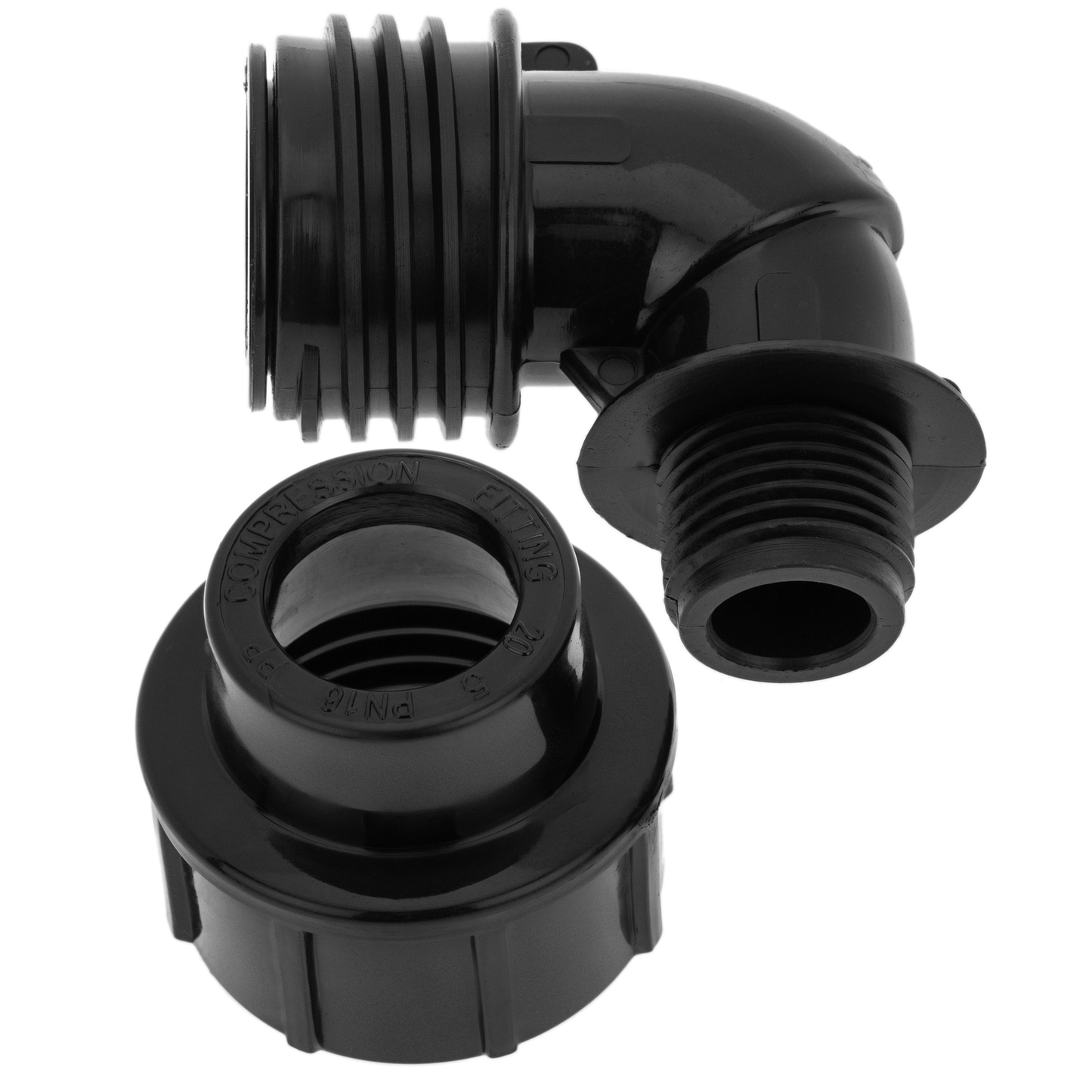 Pack De 5 Unidades Terminal De Rosca Macho Acodado De Polietileno 20 Mm X 1/2“ Para Sistema De Riego_2