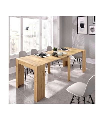 Mesa De Comedor Bailen Multifunción Extensible En Madera Nordic De 77 Cm(alto), 54-101-147-194-240 Cm(ancho), 90 Cm(largo)_2