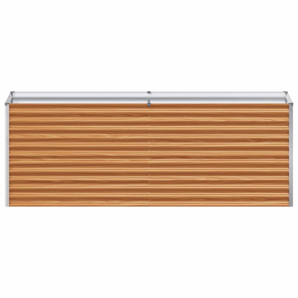 Arriate Elevado Marrón Claro 195 X 50 X 68 Cm Acero Galvanizado_4