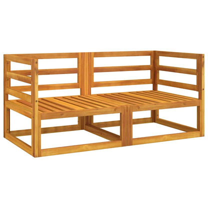 Vidaxl Sofás Modulares Esquina 2 Uds Madera Acacia Cojines Gris Claro_3