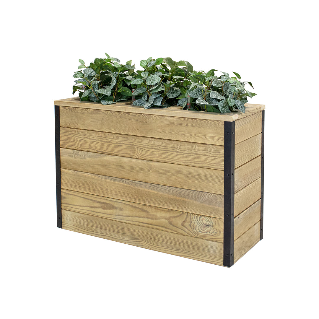Jardinera De Madera Con Autorriego 86x34x60 Cm Nidum Hortalia_0
