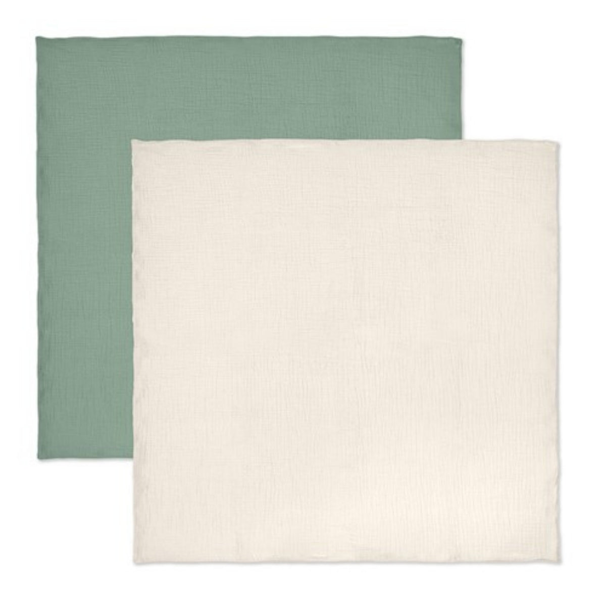 Pack 2 Muselinas De Algodón 70x70 Para Bebé Salvia_2