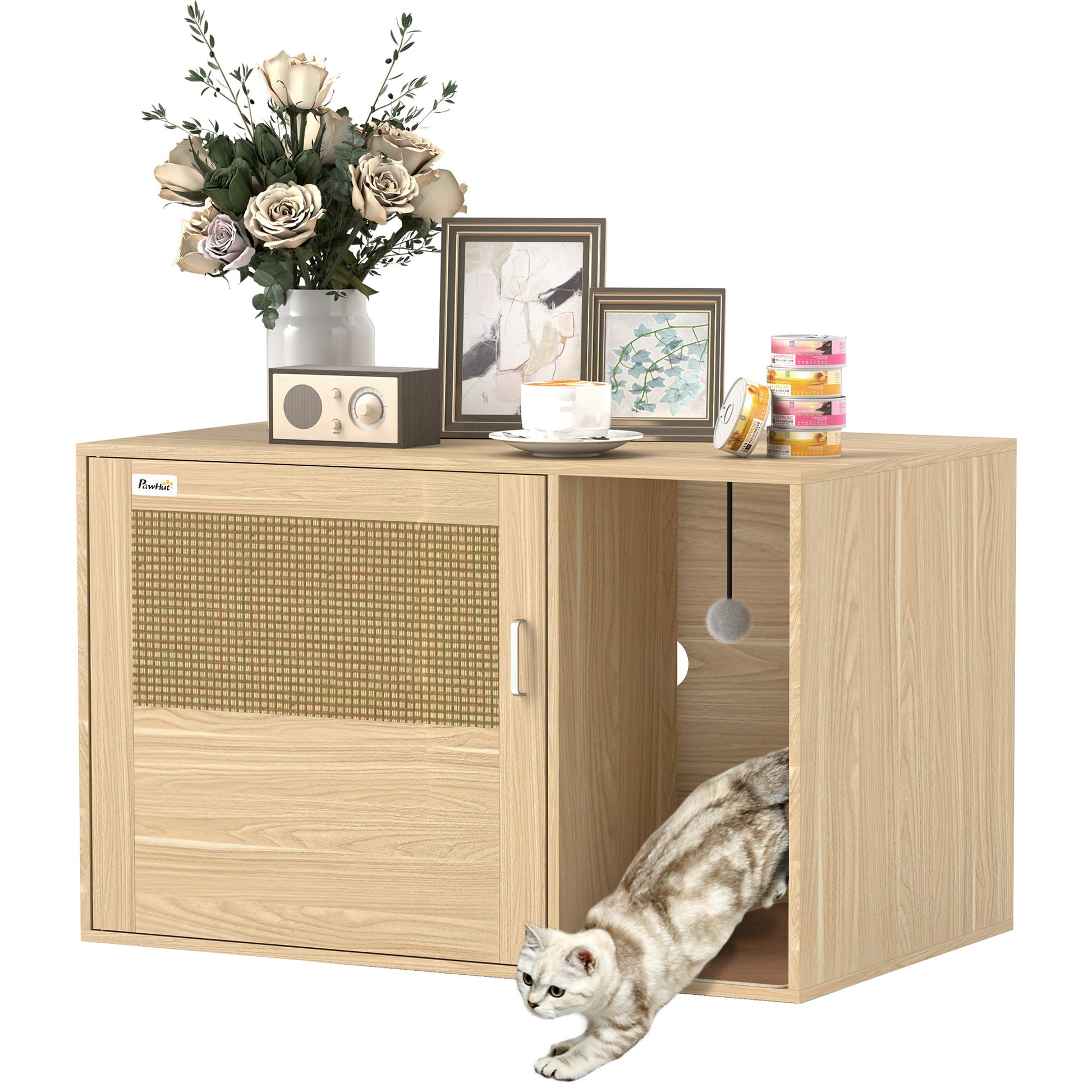 Pawhut Mueble Arenero Para Gatos_0