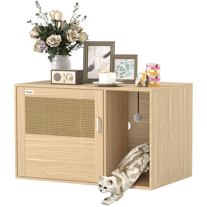 Pawhut Mueble Arenero Para Gatos_0