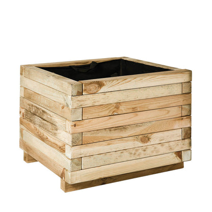 Jardinera De Madera Cuadrada Venus 30x40x40 Cm Nortene_0