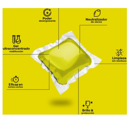 Lavavajillas en gel ECO Flopp 40 cápsulas