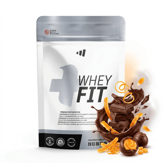 Whey Fit - 1kg - Chocolate Con Naranja - Aumenta La Masa Muscular - Masmusculo_0