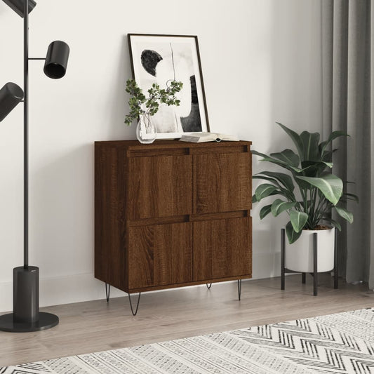 Aparador Madera Contrachapada Marrón Roble 60x35x70 Cm / Vetonek_0