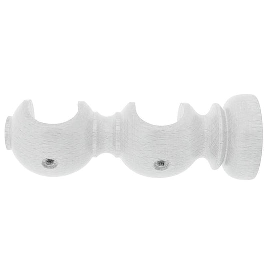 Soporte Madera Liso Abierto Doble 20x118 Mm. Blanco_0