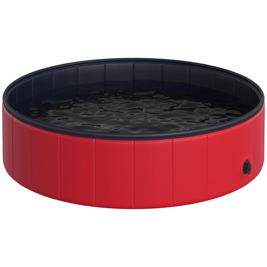 Pawhut Piscina Plegable Para Mascotas Bañera Portátil Antideslizante Ø120x30cm_0