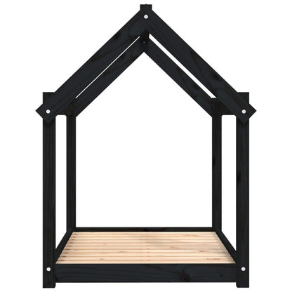 Vidaxl Cama Para Perros Madera Maciza De Pino Negro 101x70x90 Cm_5