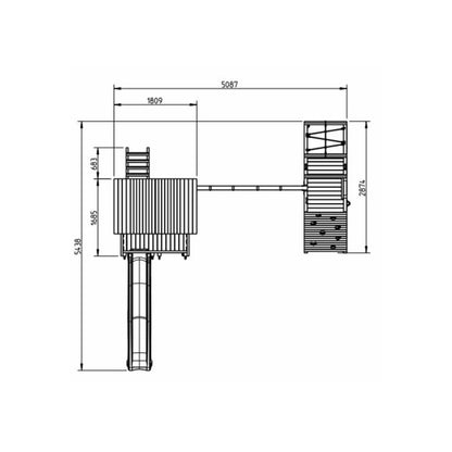 Parque Infantil Masgames Pagoda Xl Con Challenger.