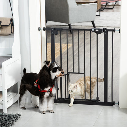 Pawhut Barrera De Seguridad Para Perros Extensible 74-80x76,2 Cm Negro_1
